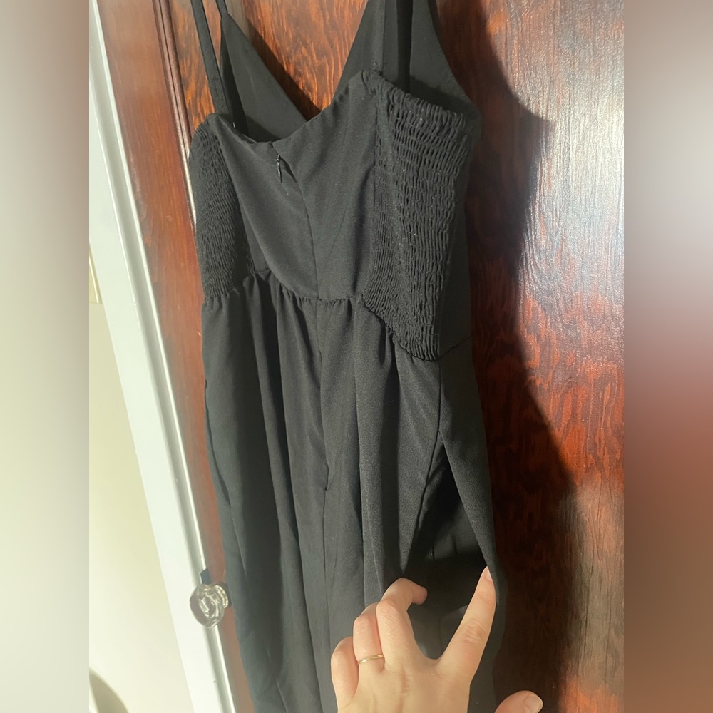 Madewell women’s Thistle Cami wide leg jumpsuit like new black size 6 medium - Picture 10 of 10